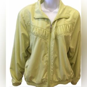 KORET SPORT Women's Vintage Jacket Windbreaker Small Lime Green